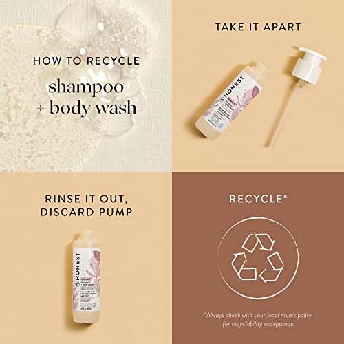The Honest Company 2-in-1 Cleansing Shampoo + Body Wash and Face Lotion Bundle | Gentle for Baby | Naturally Derived | Sweet Almond Nourish, 18.5 fl oz from The Honest Company