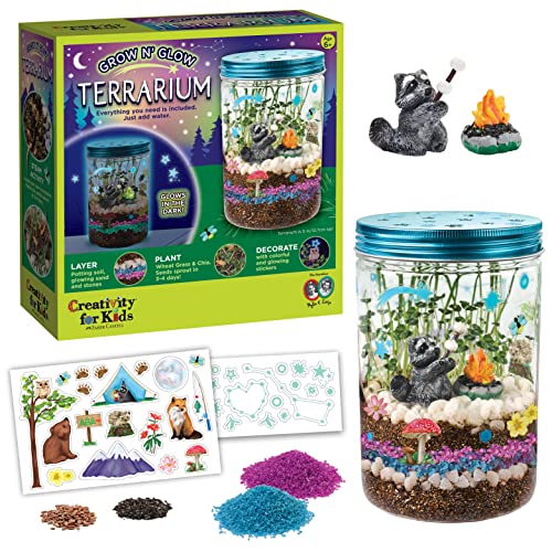 Creativity for Kids Grow 'N Glow Terrarium Kit for Kids - Science Activities for Kids (Packaging May Vary) from Faber Castell
