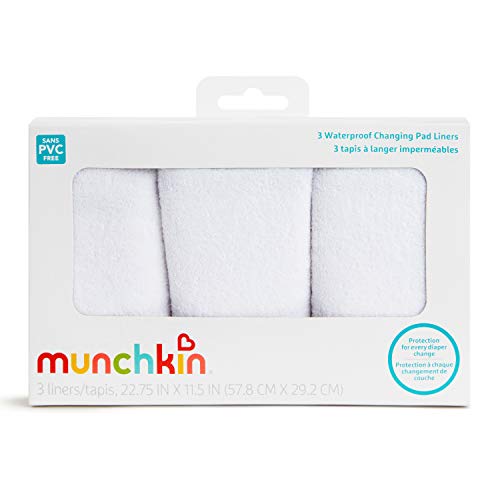 Munchkin Waterproof Changing Pad Liners, 3 Count by Munchkin