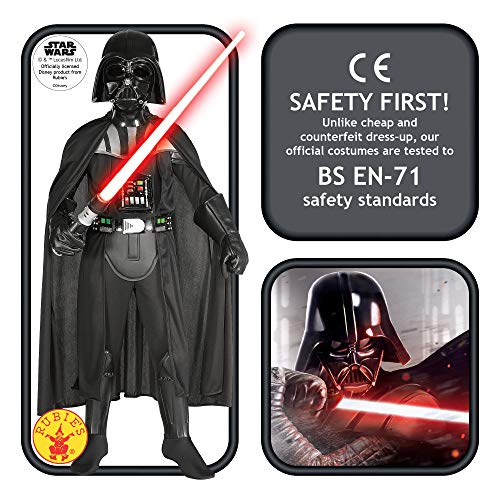 Rubies Star Wars Classic Child's Deluxe Darth Vader Costume and Mask, Medium from Rubie's