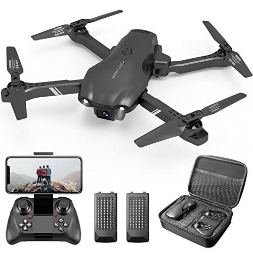 DRONEEYE 4DV13 FPV Drone with 720P HD Camera for Adults Kids, Foldable Mini RC Quadcopter for Beginners Toys Gifts,Waypoint Functions,Headless Mode,Altitude Hold,Gesture Selfie,3D Flips from shantoushixiaowanguoshangmaoyouxiangongsi