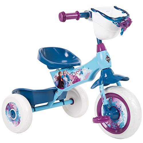 Huffy Frozen 2 Kid Tricycle 3 Wheel Trike with Two Storage Bins, Blue, 10 inch from Huffy