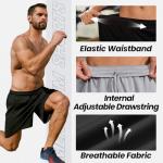 Men's Quick-Dry Athletic Shorts with Pockets - 5 Pack