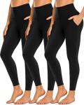 3 Pack High Waisted Leggings with Pockets