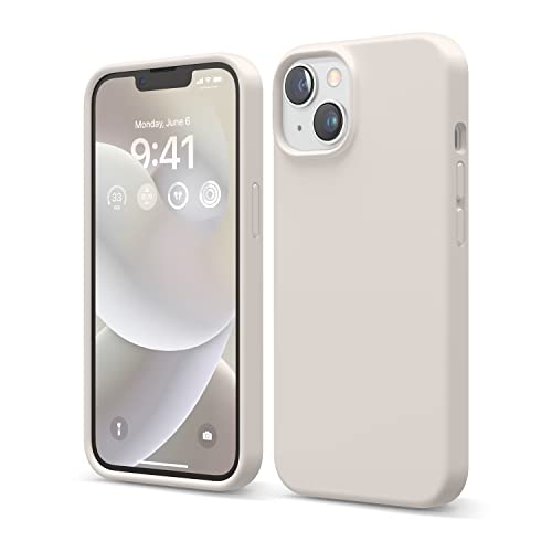 iPhone 14 Liquid Silicone Shockproof Slim Case (Stone)