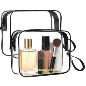 Icramsy TSA Approved Clear Travel Toiletry Bags