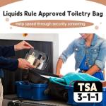Icramsy TSA Approved Clear Travel Toiletry Bags