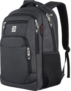 Anti-Theft Water-Resistant Laptop Backpack - Black