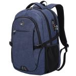 SHRRADOO Anti-Theft Travel Laptop Backpack in Royal Blue