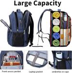 SHRRADOO Anti-Theft Travel Laptop Backpack in Royal Blue