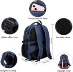 SHRRADOO Anti-Theft Travel Laptop Backpack in Royal Blue