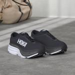 HOKA Bondi 8 Men’s Shoes Size 9.5 Black/White