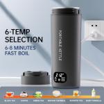 Portable Electric Travel Kettle with Temperature Control