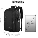 17.3" Water-Resistant Anti-Theft Travel Backpack