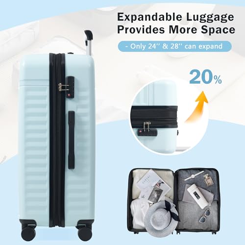 Lightweight 2-Piece Merax Luggage Set with Spinner Wheels