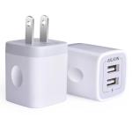 AILKIN Dual Port USB Wall Charger 2-Pack