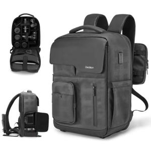 Cwatcun D97 Large Black Camera Backpack