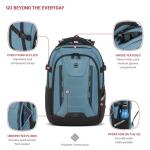 SwissGear 5358 USB Laptop Backpack, 16" Blue