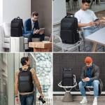 40L Water-Resistant Travel Backpack with USB Port