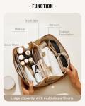 Large Waterproof Travel Makeup Organizer for Women
