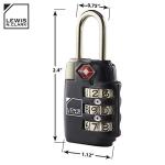 Lewis N. Clark Travel Sentry 3-Dial Lock - Green