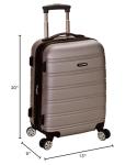 Rockland Melbourne 20-Inch Expandable Spinner Luggage