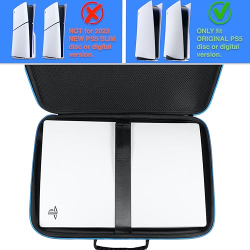 Zadii Hard Travel Case for PS5 and Accessories