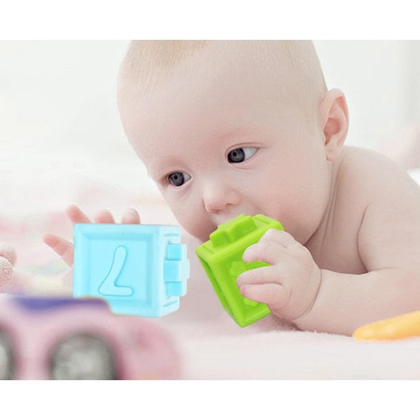 EIMELI Soft Baby Blocks: Colorful Stacking Toy Set