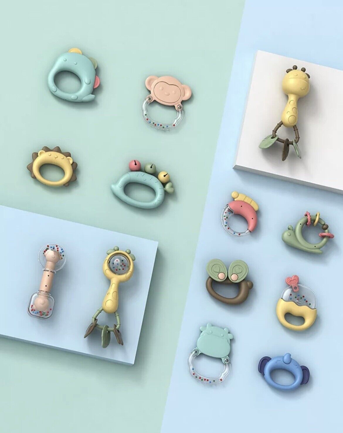 13-Piece Baby Rattle & Teether Set