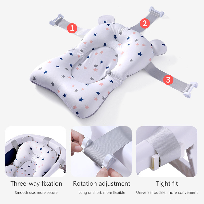 Foldable Baby Bath Seat and Support Pad