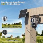 Xega 4G Solar Security Camera with Dual Lens