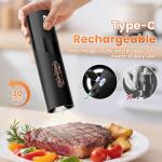 Rechargeable Electric Salt and Pepper Grinder Set