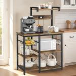 Bakers Rack with Power Outlets and Storage