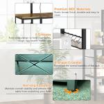 Bakers Rack with Power Outlets and Storage