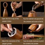 Acacia Wood Salt and Pepper Shakers Set