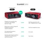 Focusrite Scarlett Solo 4th Gen USB Audio Interface
