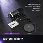 FIFINE RGB USB/XLR Dynamic Microphone for Streaming