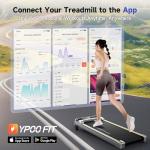 YPOO Incline Walking Pad Treadmill for Home