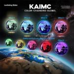 Floating Magnetic Globe with Colorful Lamp and Touch Switch