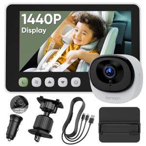 Bonoch 5" 1440P Baby Car Camera Monitor