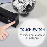 Floating Magnetic Globe with Colorful Lamp and Touch Switch