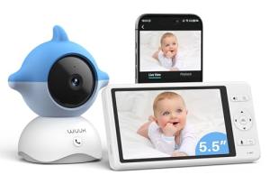 WUUK 2K Baby Monitor with 360° Color Display