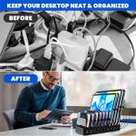 10-Port 100W Charging Station with Smart IC Tech