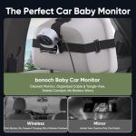 Bonoch 5" 1440P Baby Car Camera Monitor