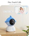 WUUK 2K Baby Monitor with 360° Color Display