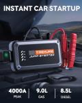 TREKURE 4000A Portable Car Battery Jump Starter