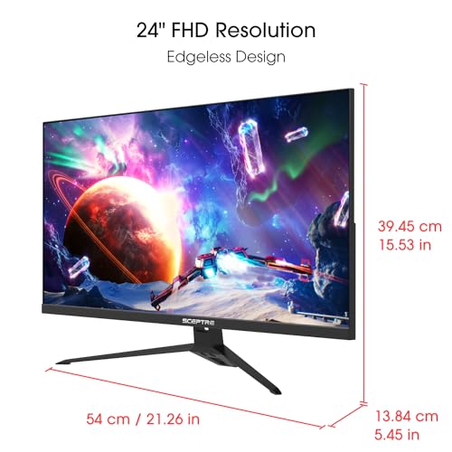 Sceptre 24" Gaming Monitor, 165Hz, FreeSync, IPS