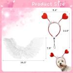 Valentine's Costume Set with Heart Wings and Headband