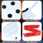 Dog Chef Costume with Hat and Scarf