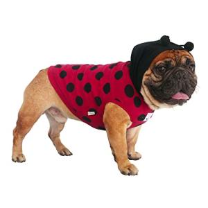 Ladybug Hoodie Costume for Dogs - Red & Black